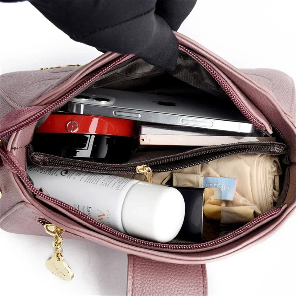 Fashion Women's Square Buckle Crossbody Bag Casual Shoulder Crossbody Bags Ladies Luxury Designer Large Capacity Travel Handbag