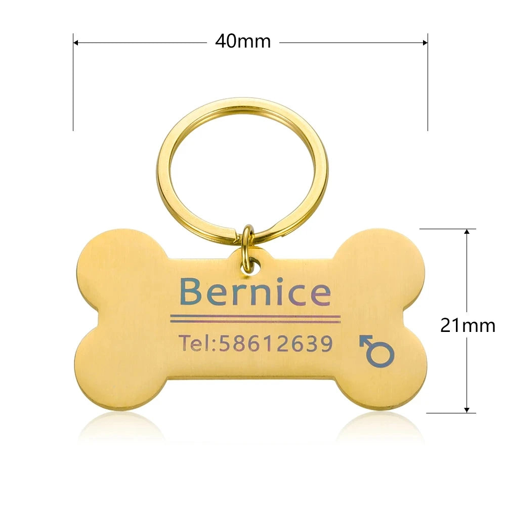 Haustier-ID-Tag 2025: Personalized-Engraved Anti-Lost - Pet Safety Collection