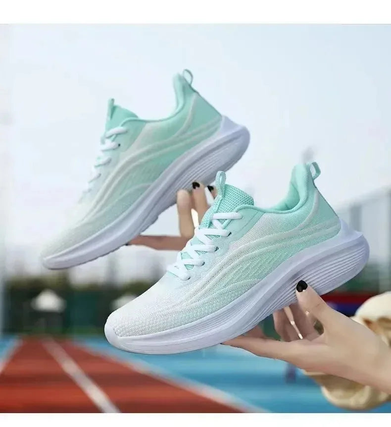 Womens Running Shoes Breathable Sport Tennis Sneakers Athletic Outdoor Gym Training Jogging Walking Shoes for Ladies