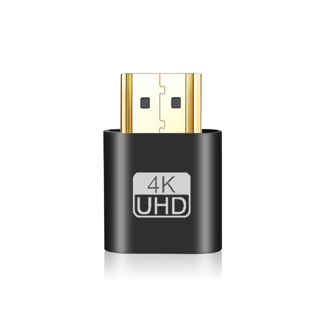 Display-Adapter 2025: VGA Virtual Display Adapter HDMI-compatible 1.4 - DDC EDID Dummy Plug Headless Ghost Display Emulator Video Card Lock Plate Collection