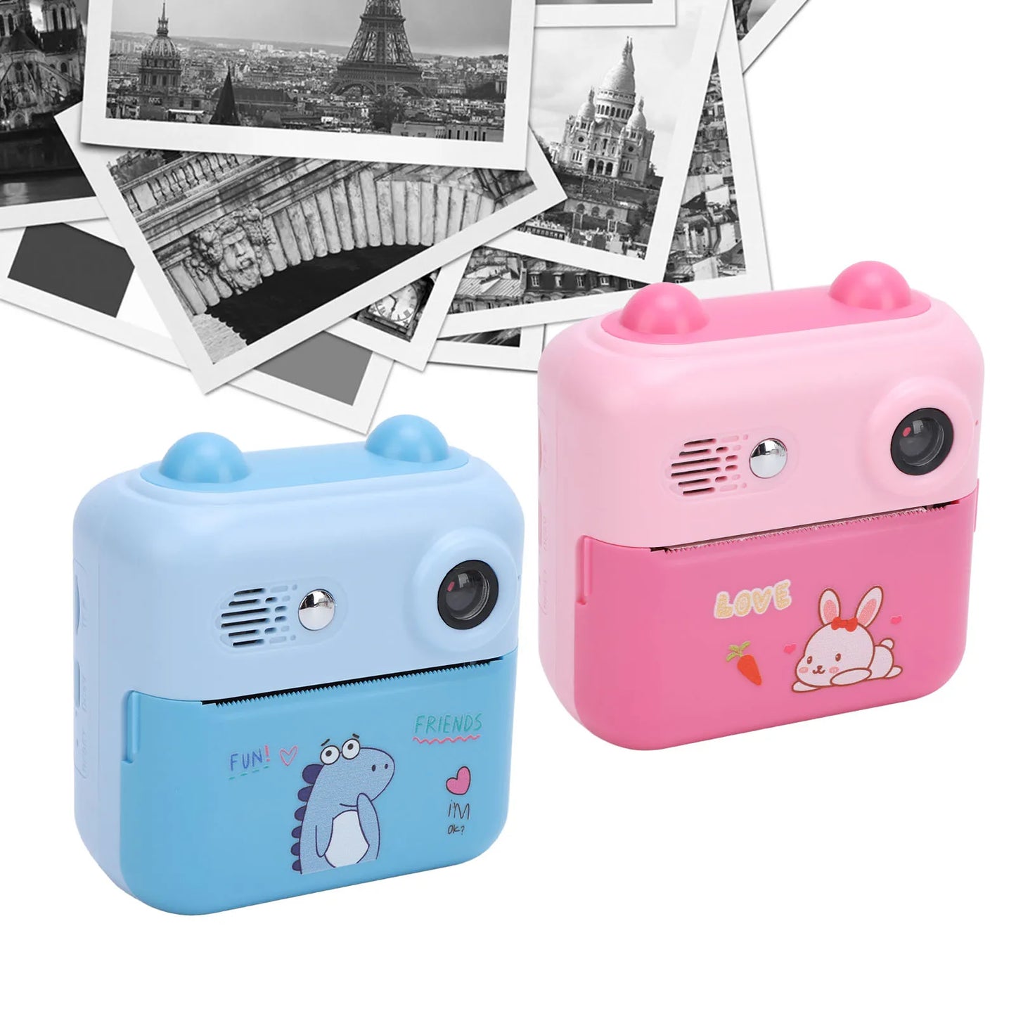 Sofortbild-Kamera 2025: 50MP Instant Print Camera 2.4 Inch - Eye Caring 1000mAh Multifunctional 16x Digital Zoom Travel Collection