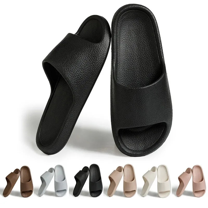 Frauen Dick Plattform Cloud Hausschuhe Sommer Strand Eva Weich Sohle Slide Sandalen Freizeit Männer Damen Innen Badezimmer Anti-Rutsch Schuhe