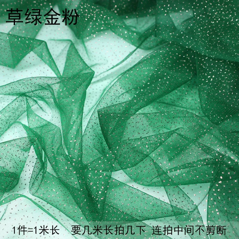 TüllPro Glitzer-Tüll - Chiffon Polyester 160cm Reißfest