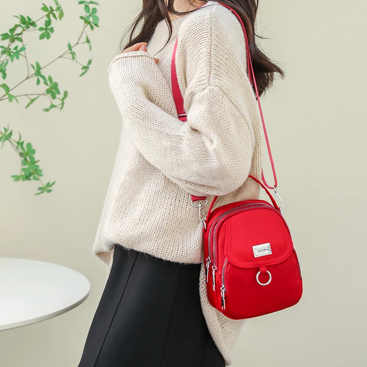 Women's crossbody bag with adjustable shoulder strap, zipper closure, lightweight and fashionable, suitable for daily use, casua