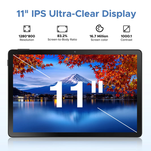 Global Version DOOGEE U11 Pro Android 15 Tablet PC 11 inch Ultra-clear 90Hz Display 30GB(6 + 24) 256GB 8580mAh Battery Tablet