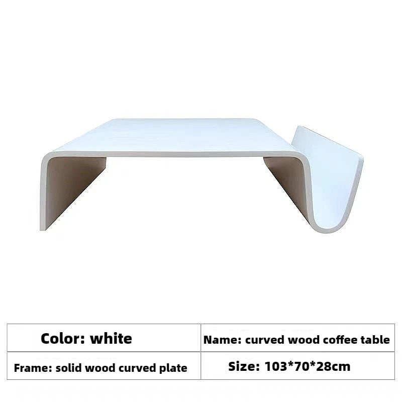 Massivholz Kaffeetisch 2025 - Modern Bentwood Zimmer Schreibtische Tragbar - Niedrig Zentrum Tee Tisch Wohnzimmer Möbel Seite Aufbewahrung Design