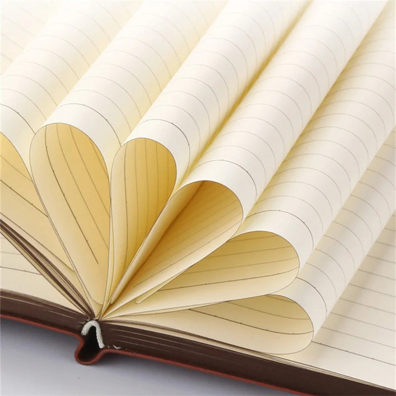 SQUMIDER A5 Geprägtes PU Leder Notizbuch - 120 Seiten