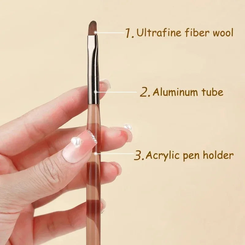 Choice Nagel Pinsel Set Präzision - 9 Stück Kunststoff