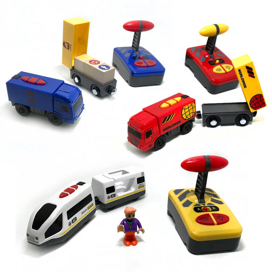 Set tren RC 2025: Tren electric cu telecomandă - Colecția Railway Kids