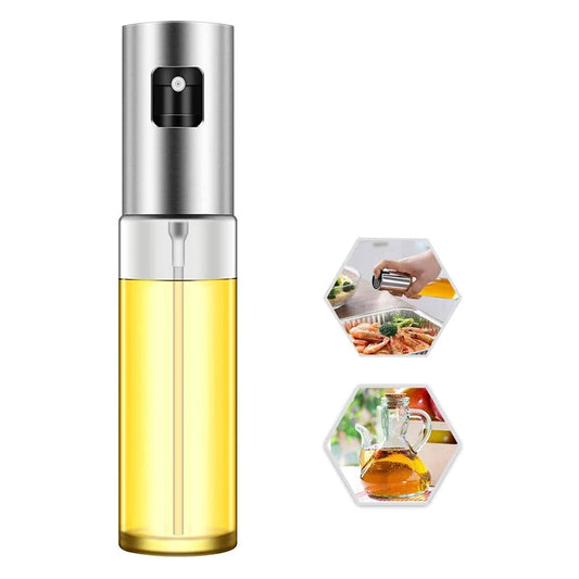 Glass Oil Sprayer for Cooking Olive Spray Mister for Salad BBQ Kitchen Baking Empty Vinegar Bottle - Golden Bridge Store