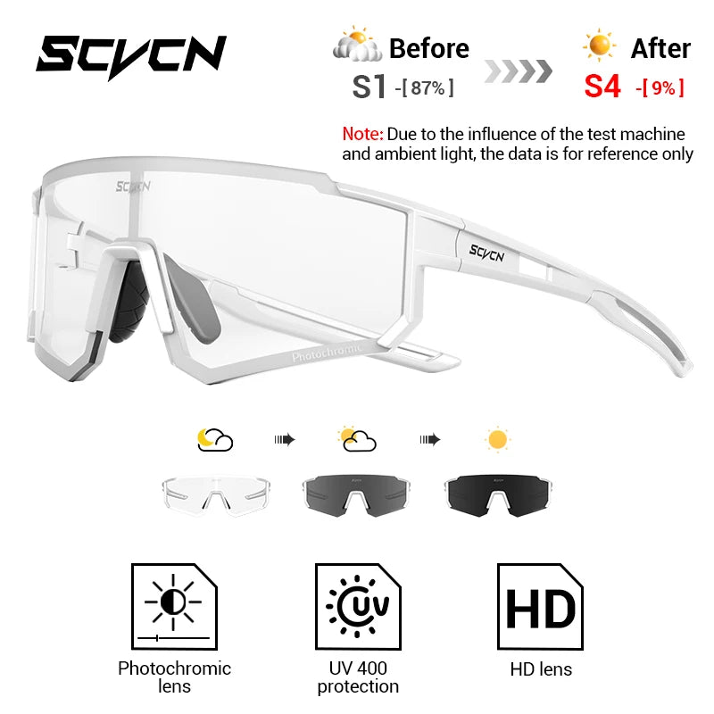 SCVCN S1412 Photochrome Sonnenbrille - 145mm/55mm PC