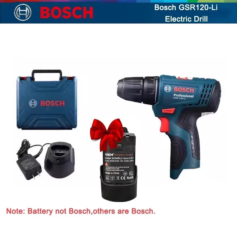 Bosch Professional Elektrobohrer GSR 120 Li 12V Akku Bohrer Treiber Elektro Schraubendreher Multi-Funktion Heim DIY Schraubendreher