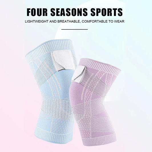 Sport Knieschoner Herren Damen - Druckbeaufschlagt Elastische Knie Pads Support - Fitness Ausrüstung Basketball Volleyball Bandage Protektor