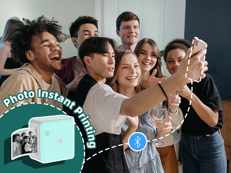 Premium Mini Bluetooth Drucker - 58mm Thermo Akku2000