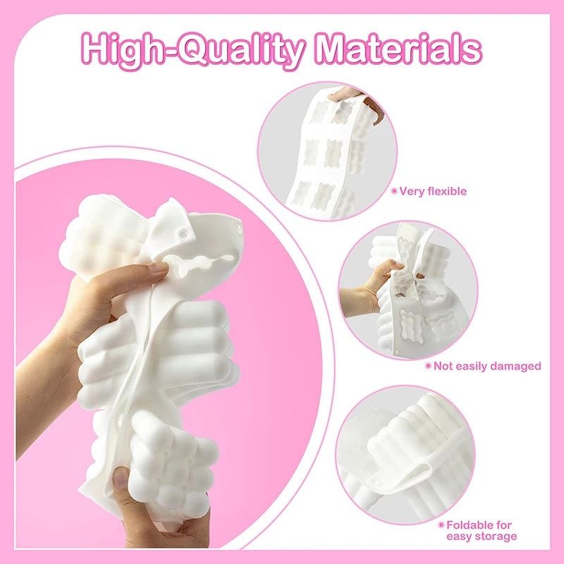 Silicone Pastry Mold 3D French Dessert Mousse Cake Baking Pan Chocolate Candles Soap Fondant Molds DIY Cake Decoration Tools