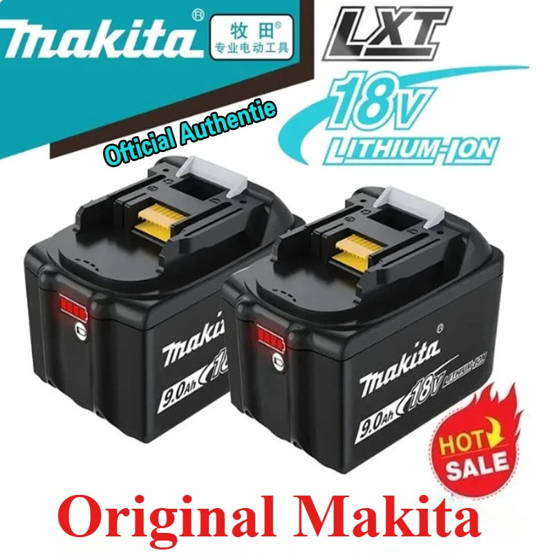 Makita 100% Original 18V Rechargeable Power Tool Battery 6Ah/5Ah/9Ah 18V BL1830 BL1850 BL1840 BL1860,Replaceable LED Lithium-ion