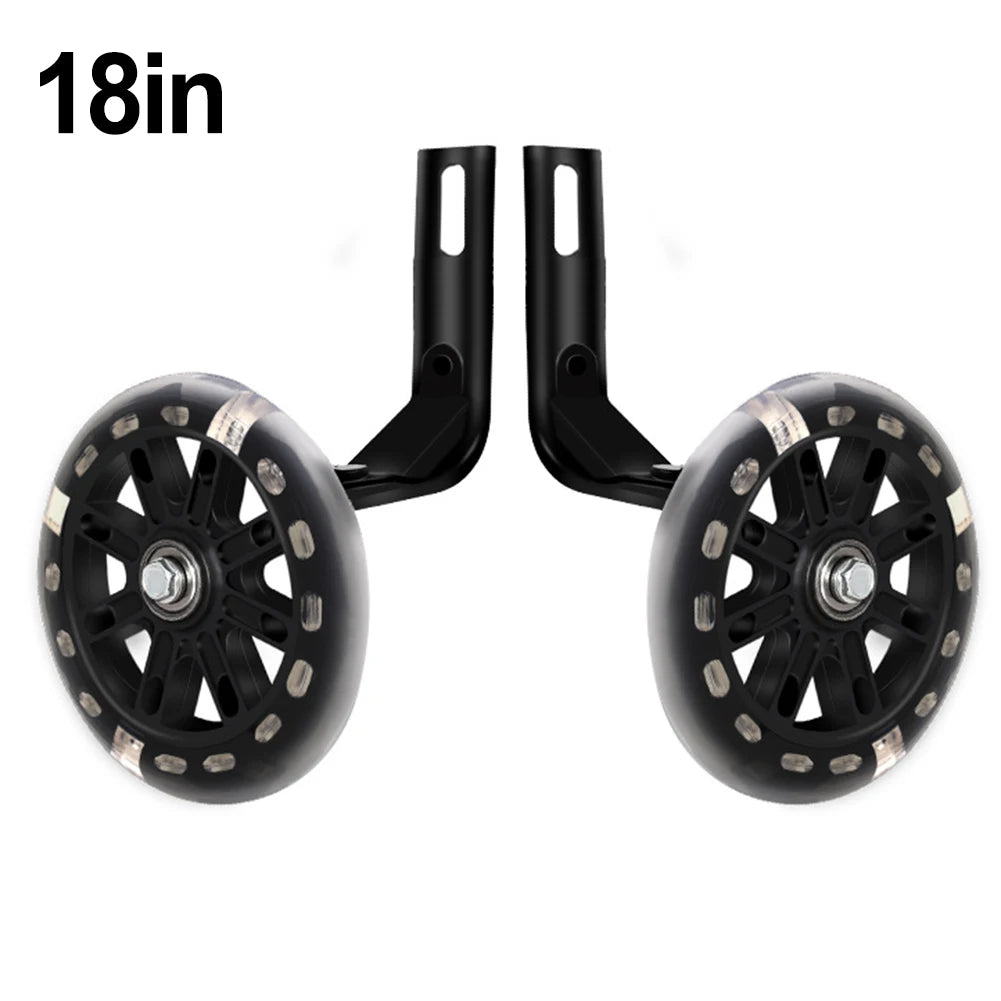 Stability Enhancing Bicycle Support Wheels for Children Suitable For Use With Popular Sizes of For kids' Bikes (14 20 Inches)