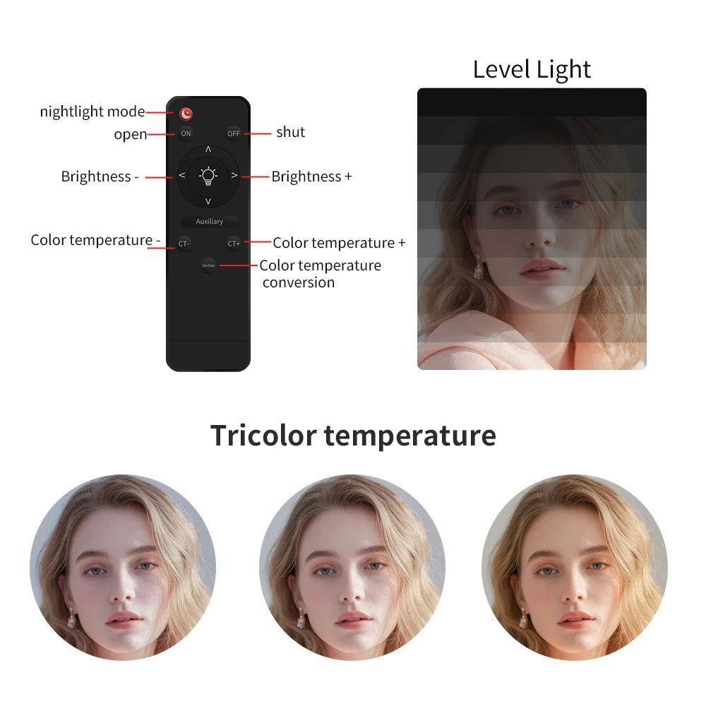 SH Upgrade 18inch Ring Light Selfie LED Video Lamp With Tripod Stand Phone Clip For YouTube Live Light Photo Photography Studio