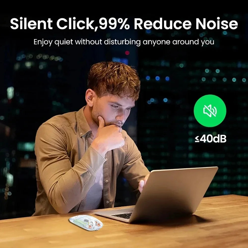 CT T1 Leise Bluetooth-Maus - 1600 DPI, 500mAh, 2.4G