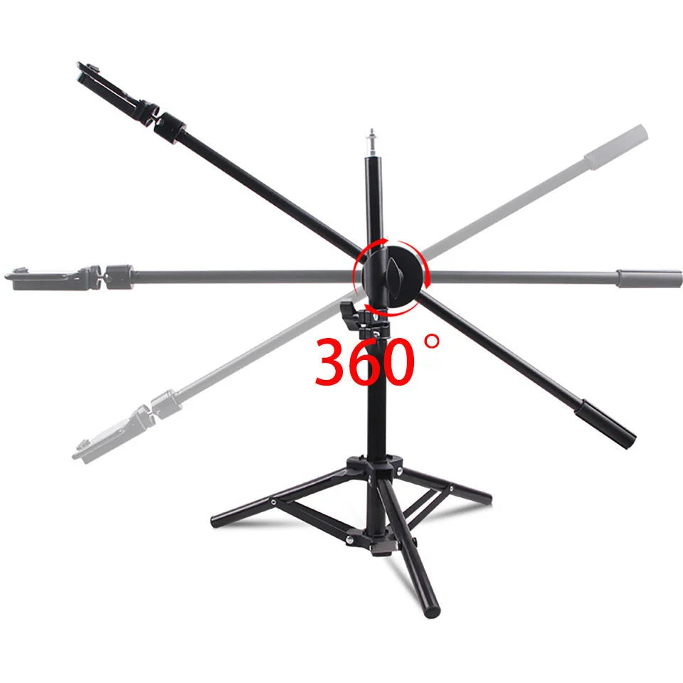 Photography Led Video Ring Light Circle Fill Lighting Camera Photo Studio Phone Selfie Lamp With Tripod Stand Boom Arm Youtube
