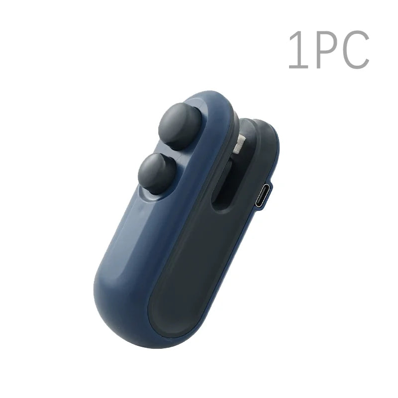 Portable Mini Sealer 2 in 1 Heat Sealer For Snacks Home use rechargeable sealer Vacuum Sealer Snacks plastic bag heat sealer