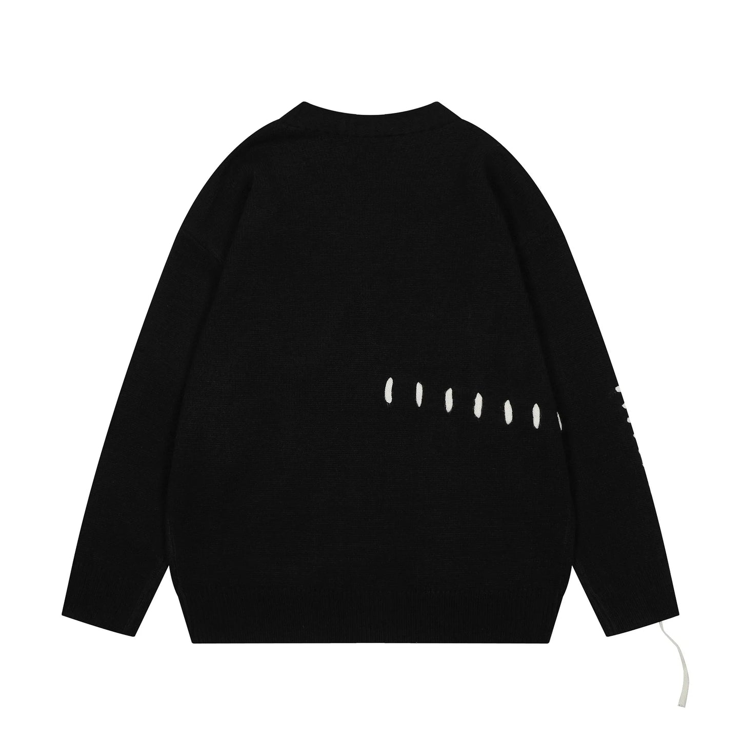 HANGJIACN Strickjacke Oversized Patchwork - Größe Oversized, Material Acryl, Patchwork Muster