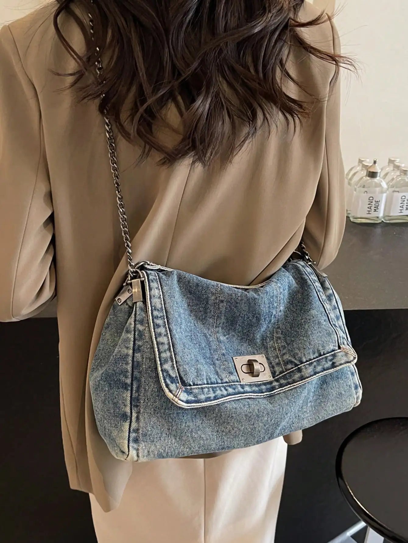 Fashionable And Versatile Shoulder Bag Crossbody Bag Commuting Bag College Student Minimalist Casual Tote Bag For Women Flap Bag