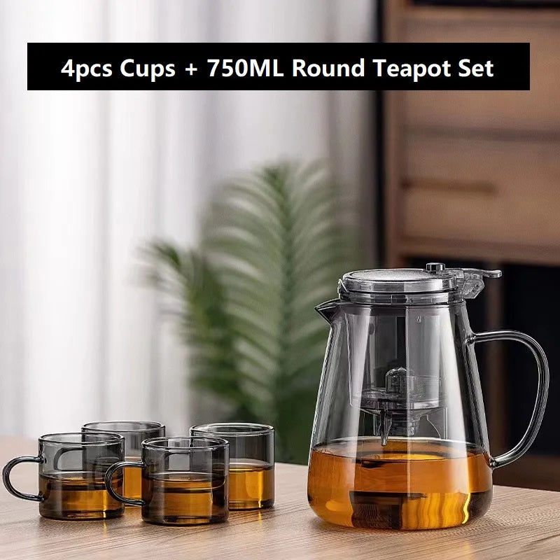 GlasTea Pro Ein-Tasten Hitzebeständig - 450ml Filter Klein