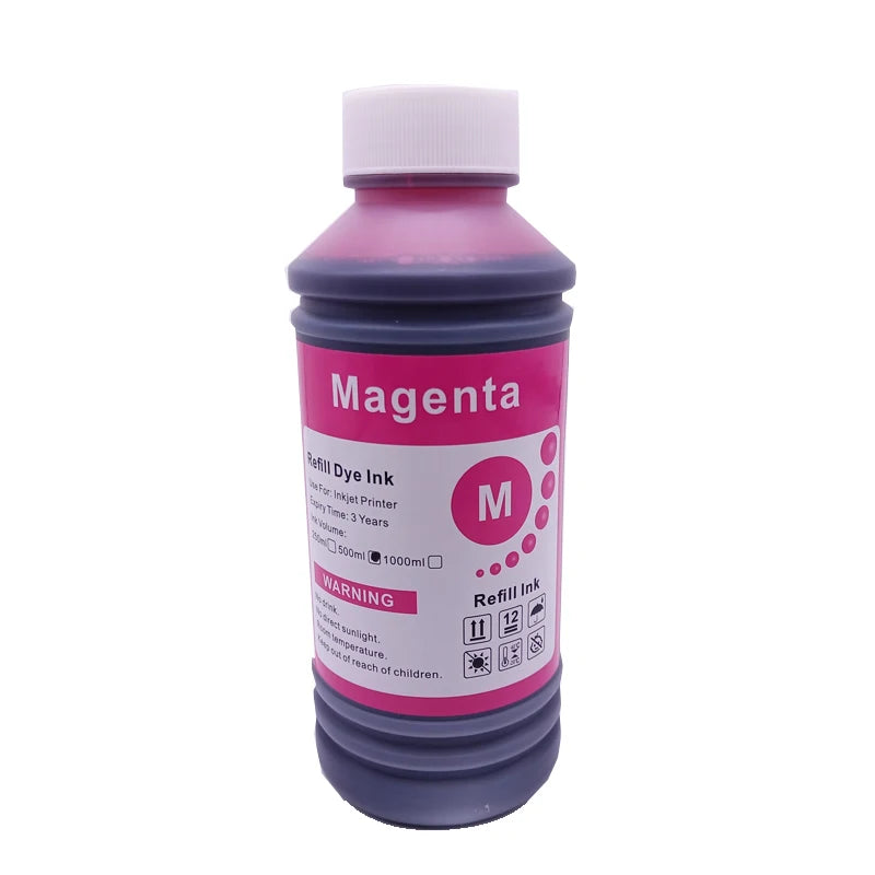 QUNSTEN Universal Dye Tinte - 500ml Für Epson Canon HP