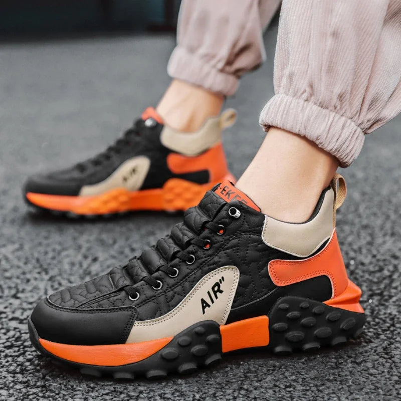 Brand Men's Sneakers Designer Comfortable Running Shoes for Men Outdoor Non-Slip Casual Shoes Fashion Platform Board Shoes Male