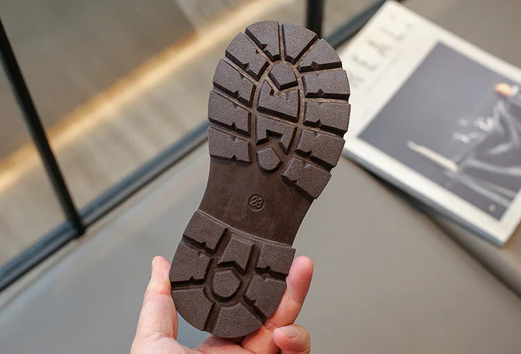 Herbst Winter Neue 2025 Kinder Fashion Stiefel - Mädchen Wasserdicht Rutschfest Reißverschluss - Weiche Sohle Leder Stiefel Kinder Casual Schuhe