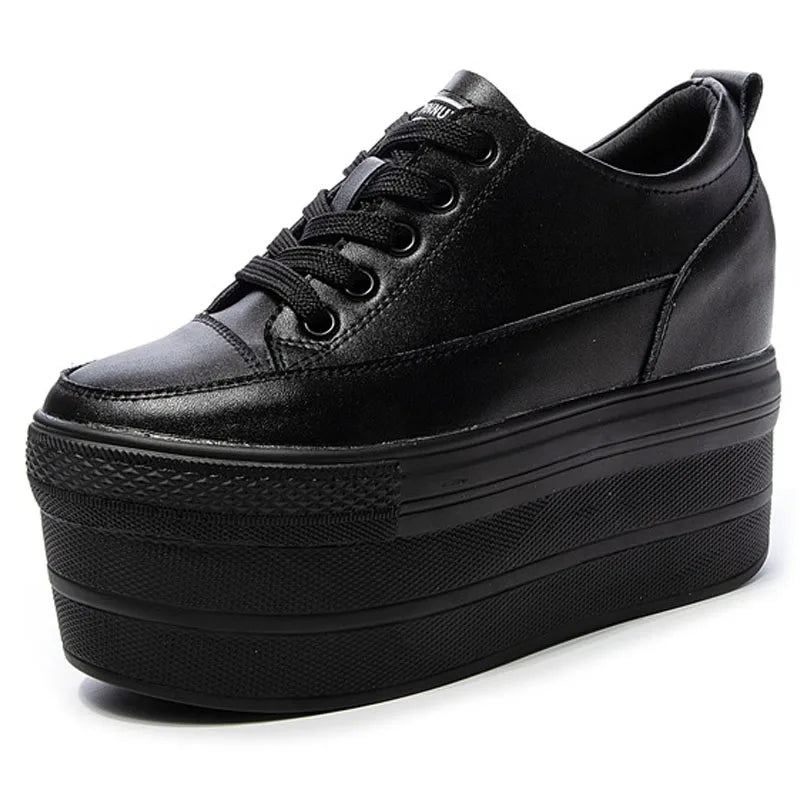 White Luxury Designer Sneakers On Platform Sports Shoes For Women New Fashion Thick Bottom Wedding Shoes High Heel