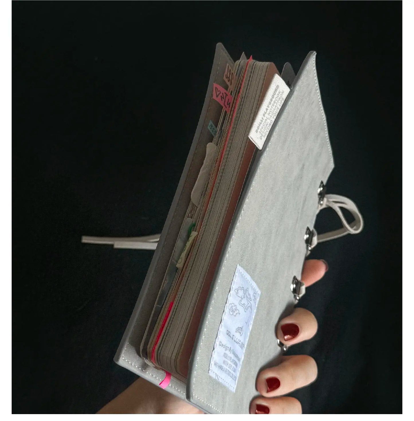 Pu Classical Vintage B6 Strap Notebook Adjustable Cover Thick Planner Pink Blank Paper Diary Rope Note Books Journal Accessories