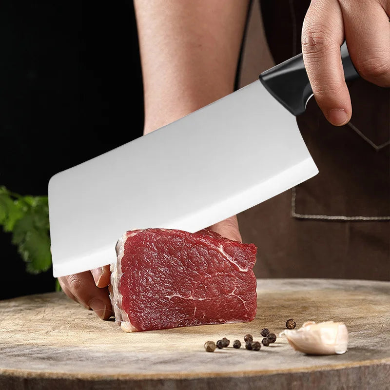 Edelstahl Küche Messer Set Werkzeuge 2025 - Geschmiedet Küche Messer Schere Schäler - Chef Slicer Paring Hackmesser Geschenk 5 Stück Set