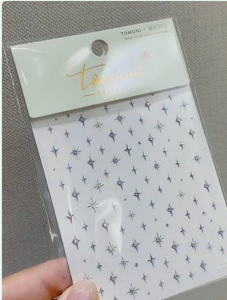 TSZS TO3913 Decorațiuni unghii 5D strălucitoare - Inimă și Lună 1 buc