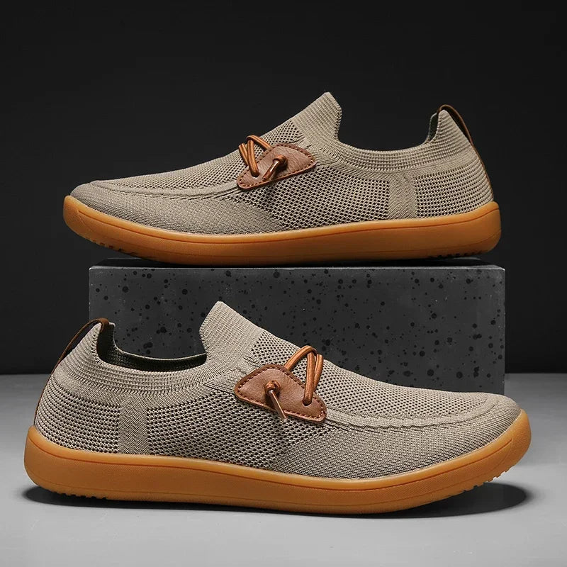 Men Casual Sneakers Minimalism | Zero Drop Sole | Walking Shoes Outdoor Breathable Non-slip Flats Loafer Mens Driving Shoes 2025