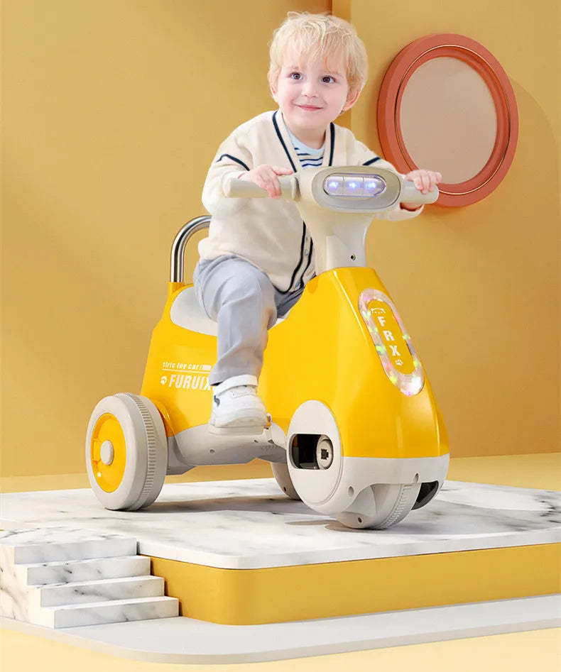 Hohe Qualität Multi-funktion LED Sound Motorrad Balance Auto Dreirad Fahrrad Baby Schaukelauto Spielzeug Für Baby Mädchen Bestes Geschenk