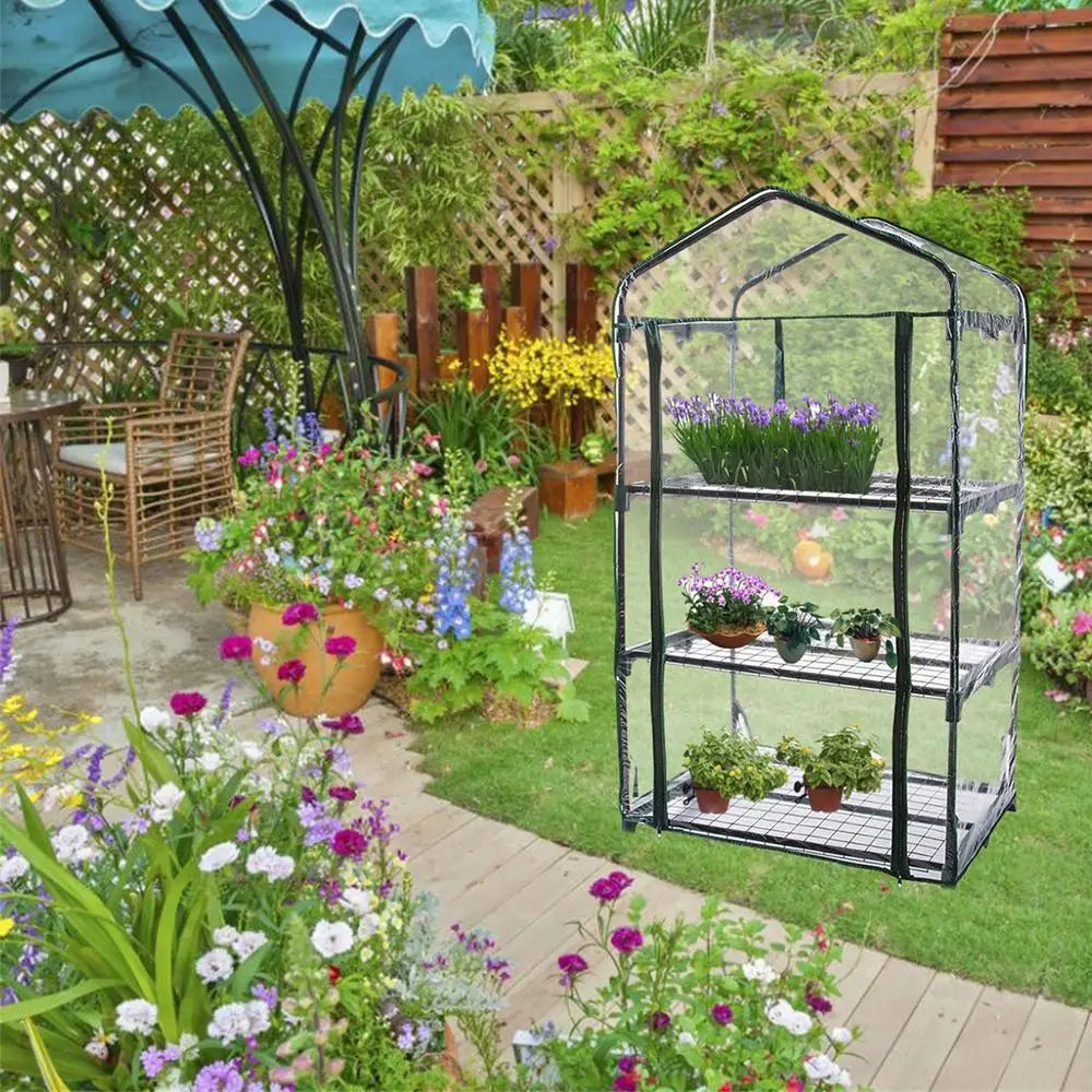 Outdoor For Garden Gardening Warm Waterproof Greenhouse Portable Mini Planter House Flower Frame Meaty Sun Room Hothouse Cover
