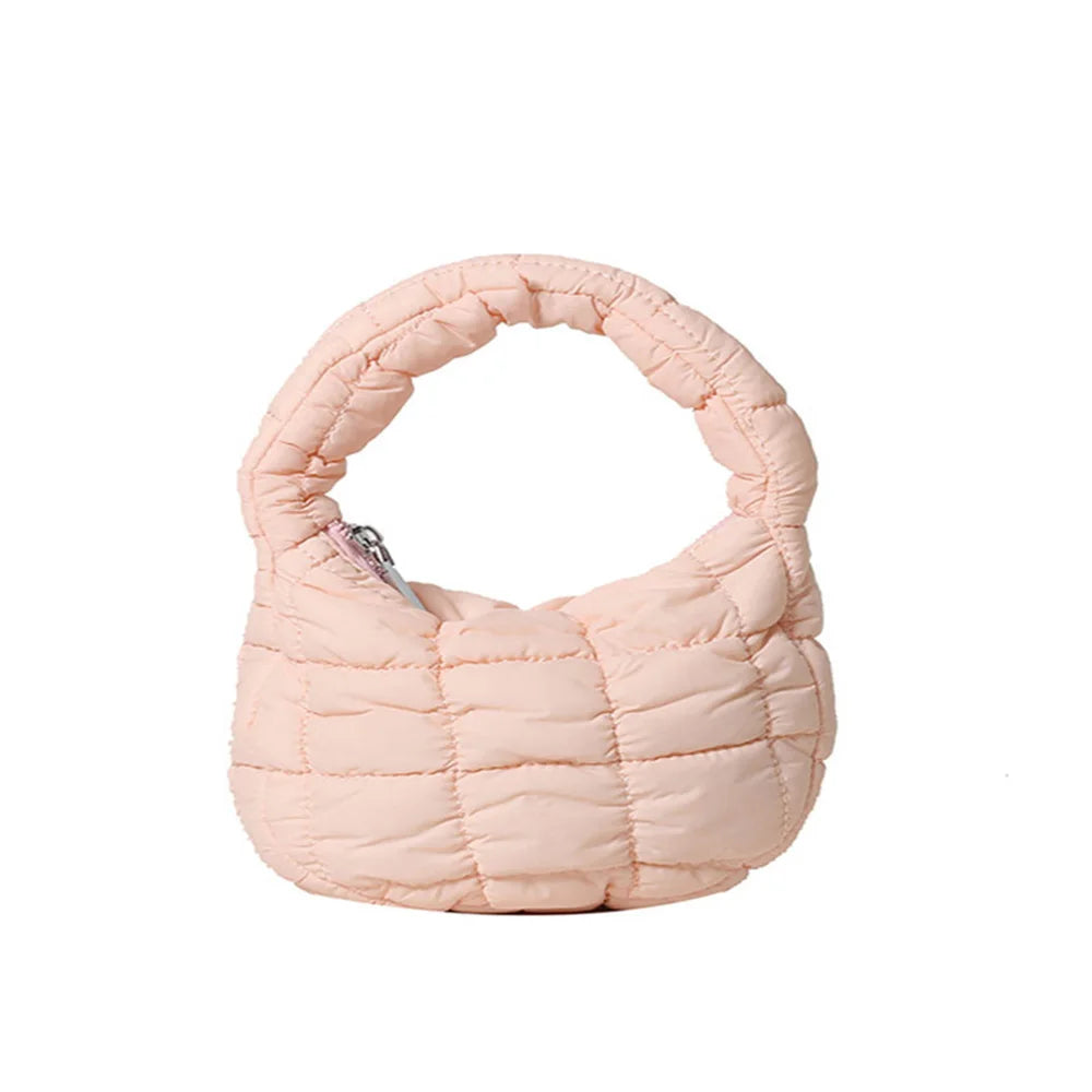 Quilted Padded Crossbody Bag for Women Pleated Bubbles Cloud Shoulder Bags Large Tote Bucket Designer Bag Ruched Handbags 2024