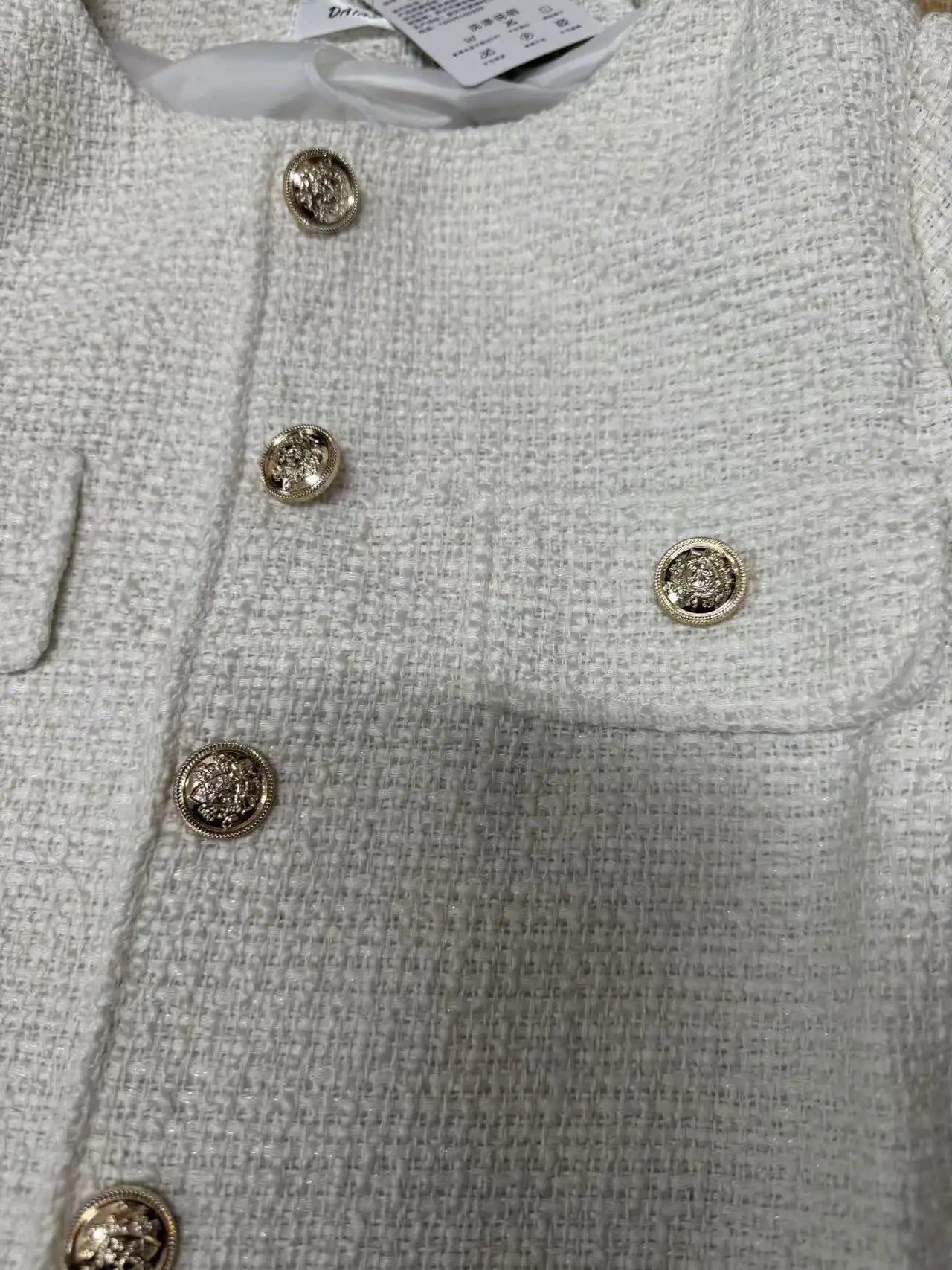 Koreanische Mäntel Tweed Mantel Wolle - Kurz S-XL, 600g