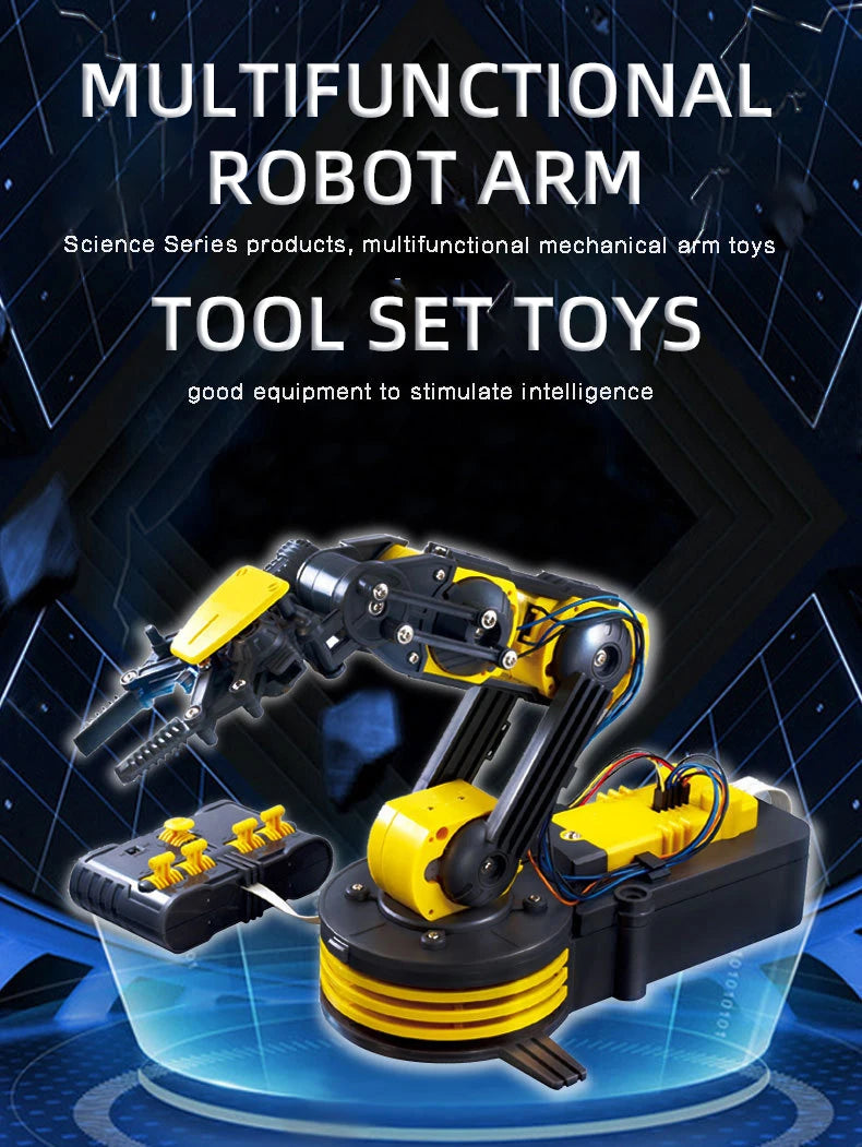 Remote Control Manipulator DIY Electric Scientific Robot Arm Experiment Assembling Children's Educational Toys Kid Birthday Gift