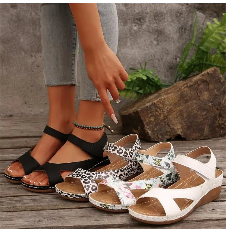 Summer Woman Sandals Shoes Open Toe Women Shoe Soft Shoes For Women Wedge Women's Shoes Breathable Footwear Women Sandal Female