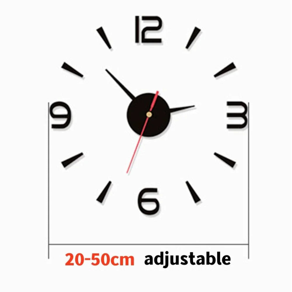Luminous Wall Clock Large Watch Horloge Murale 3d Diy Acrylic Mirror Stickers Quartz Duvar Saat Klock Modern Mute Alarm Clock