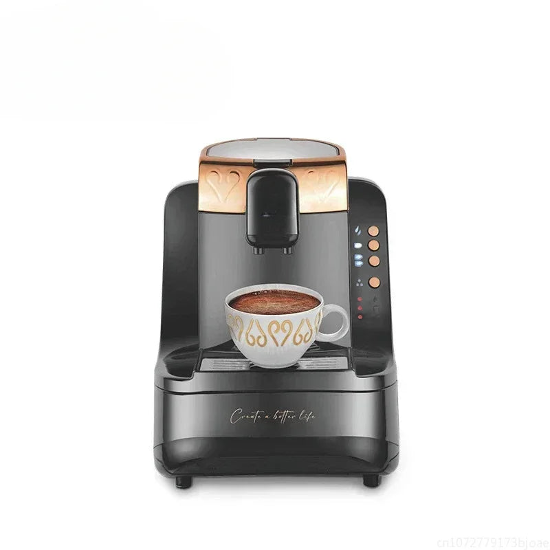 Automatic Coffee Machine, 120V, UL, White, Gold, Medium