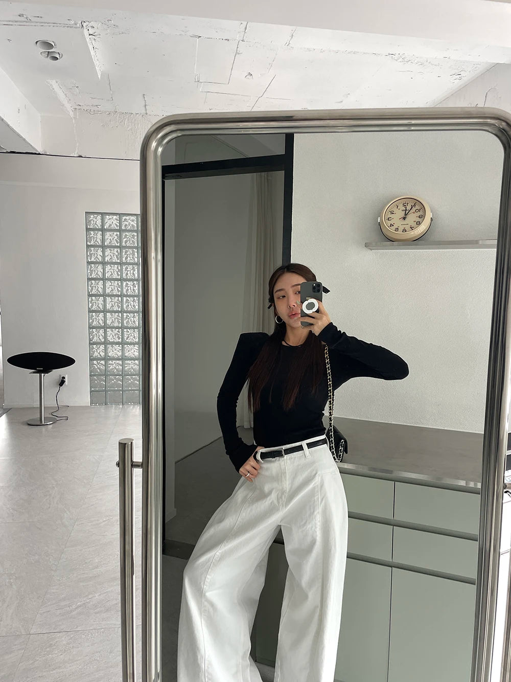 Jeans Spring Summer Long Wide Leg Pant Women High Waist Fashion Casual Korean Style Ladies Trousers Loose Pleated Woman Pants