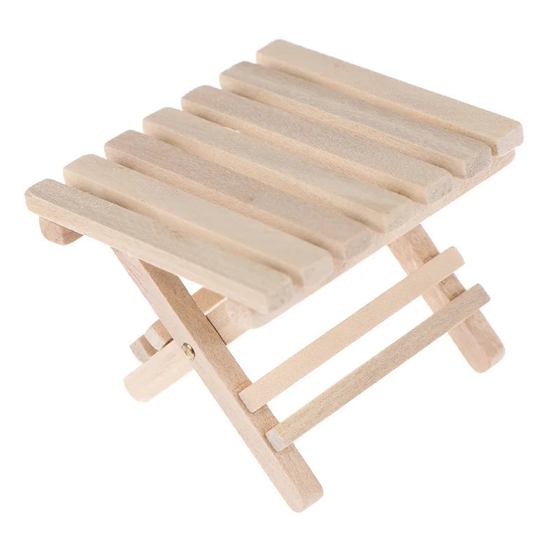 Is Smart Klappbarer Miniatur Tisch - Holz Gestreift Mini