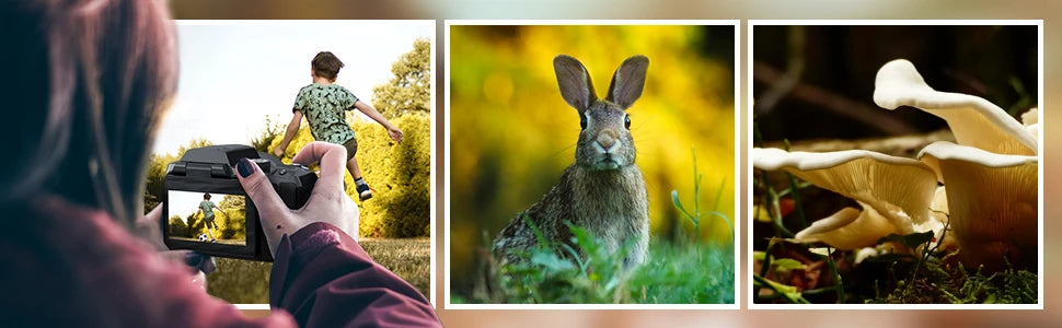 NBD 64MP Digital Camera for Photography, 4K Vlogging Camera with 3’’ Flip Screen,16X Digital Zoom,2 Batteries, 32GB TF Card