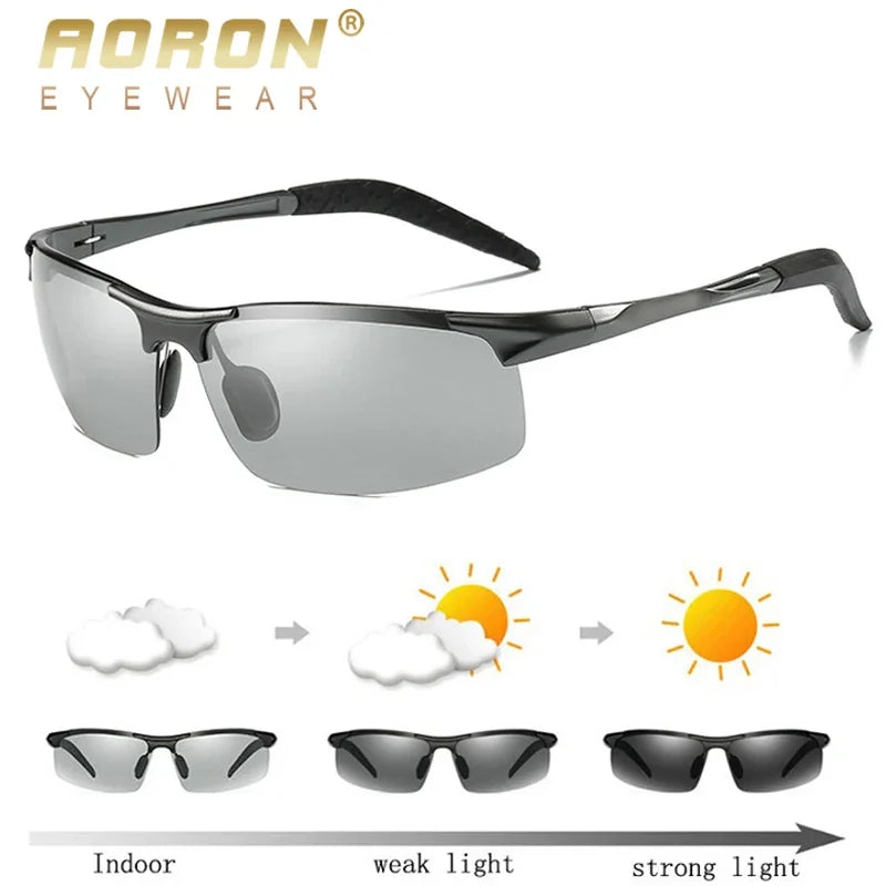 AORON Männer Photochromic Polarized Sonnenbrille