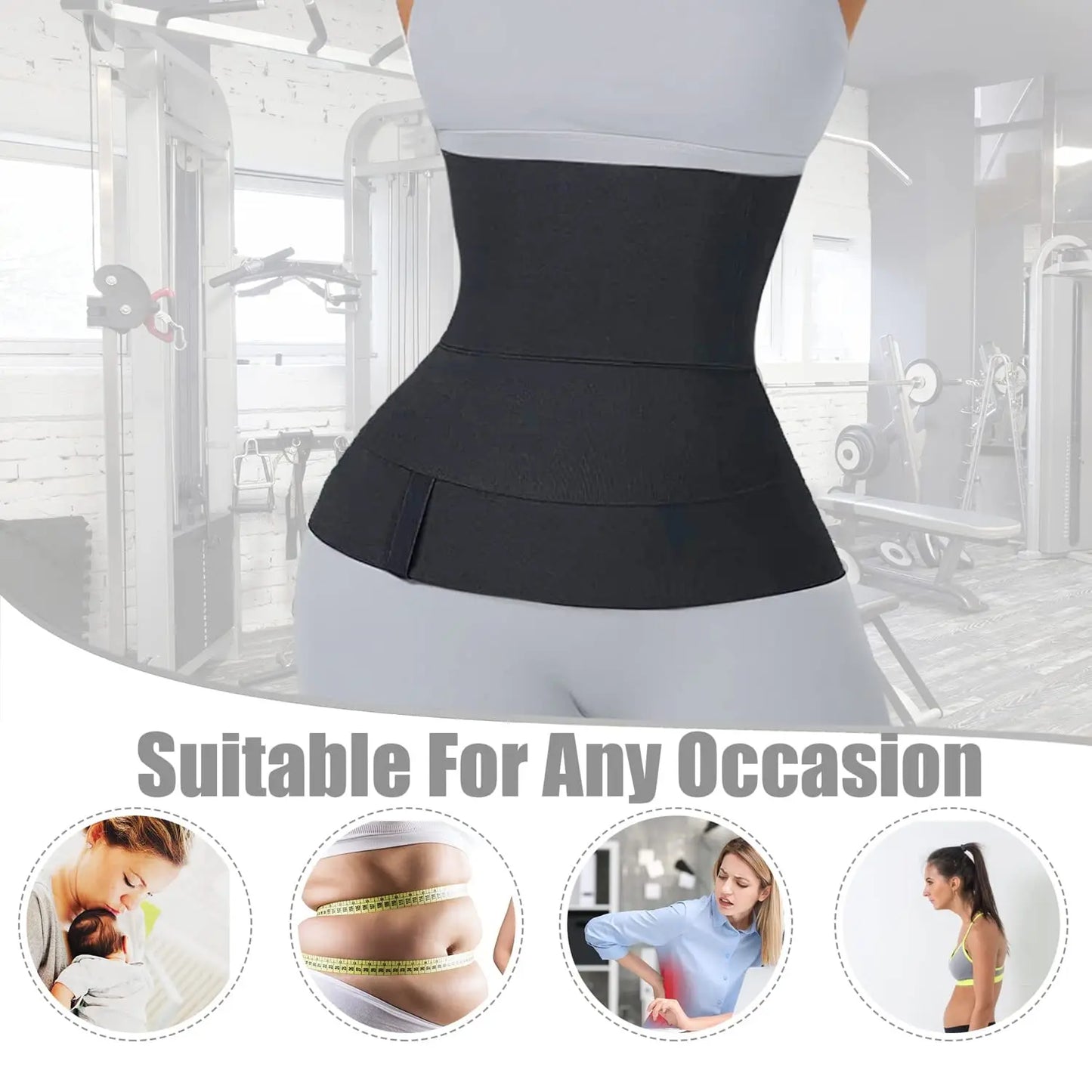 Taillen Trainer Gürtel für Damen - Taille Bandage Wraps Bauch Schweiß Wrap - Plus Size Bauch Body Shaper Workout Trimmer Gürtel