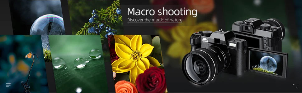 NBD Digital Camera 48MP 4K Video Camera 3.0 Inch Flip Screen Camcorder Vlogging Camera  and 16X Digital Zoom Photography Camera